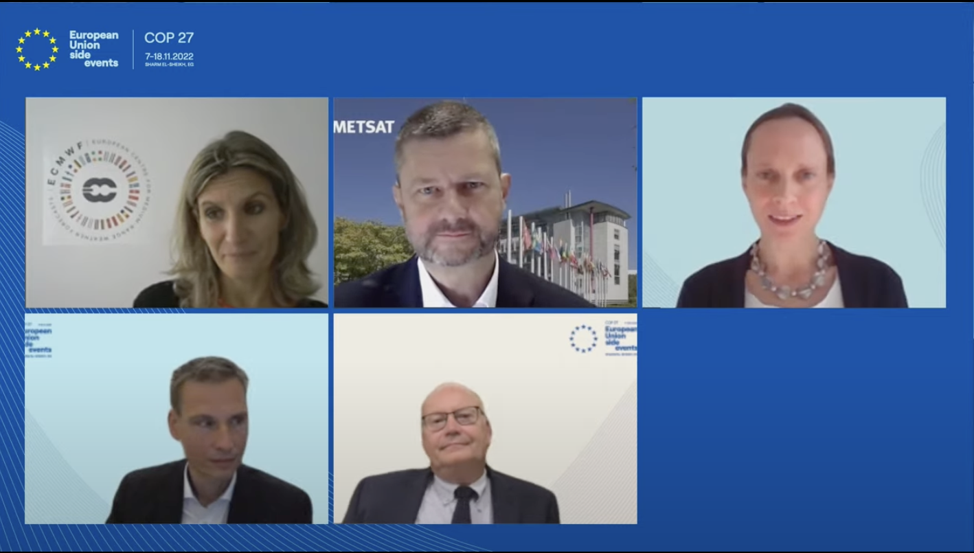 Destination Earth Cop27 EU side event