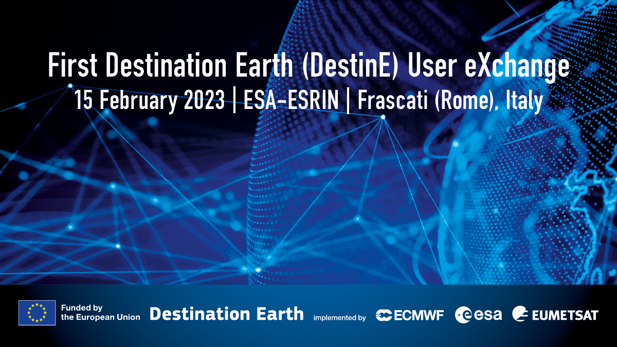 Destination Earth first user exchange ECMWF 